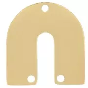 Distanziatore a U 17x16 mm - Acciaio inossidabile 316L oro x1