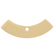 Pendente forma di mezzo cerchio 9x24 mm - Acciaio inossidabile 316L Oro x1|raw }}