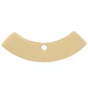 Pendente forma di mezzo cerchio 9x24 mm - Acciaio inossidabile 316L Oro x1