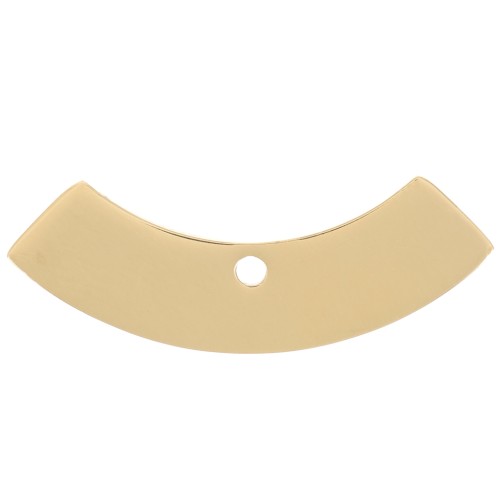 Pendente forma di mezzo cerchio 9x24 mm - Acciaio inossidabile 316L Oro x1