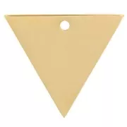 Ciondolo a triangolo 15x13 mm - Acciaio inossidabile 304 Dorato x1