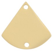 Distanziatore a triangolo 12x12,5 mm - Acciaio inossidabile 316L oro x1|raw }}