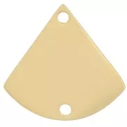 Distanziatore a triangolo 12x12,5 mm - Acciaio inossidabile 316L oro x1
