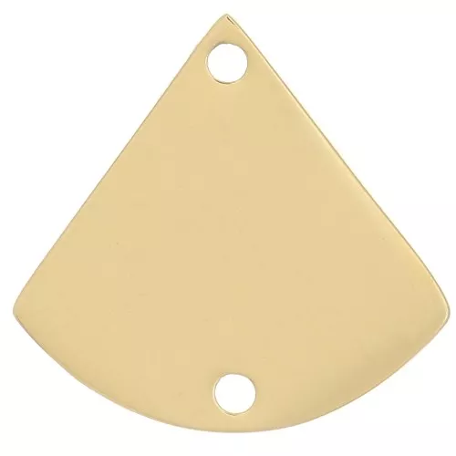 Distanziatore a triangolo 12x12,5 mm - Acciaio inossidabile 316L oro x1
