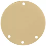 Pendente candeliere rotondo da 20mm - 3 fori - Acciaio inossidabile dorato 316L x1