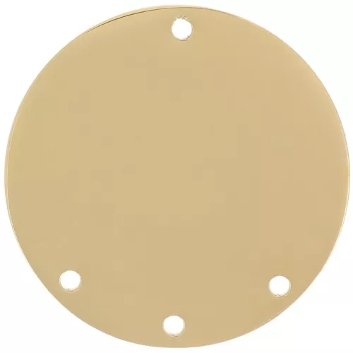 Pendente candeliere rotondo da 20mm - 3 fori - Acciaio inossidabile dorato 316L x1