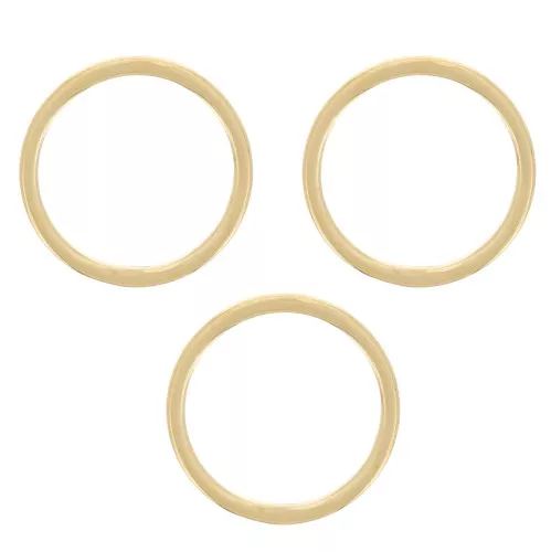 Anelli chiusi 10x0,8 mm - Acciaio inox 304 Dorato x10