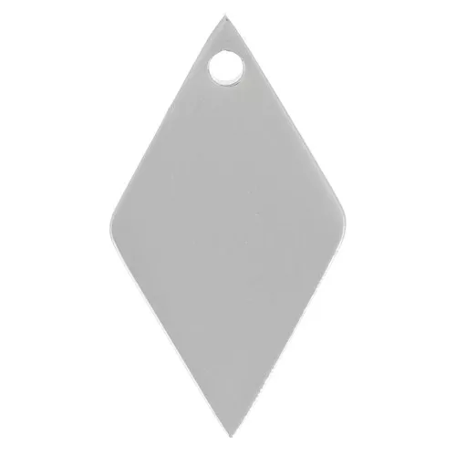 Ciondolo rombo 15x8 mm - Acciaio inox 316L x1