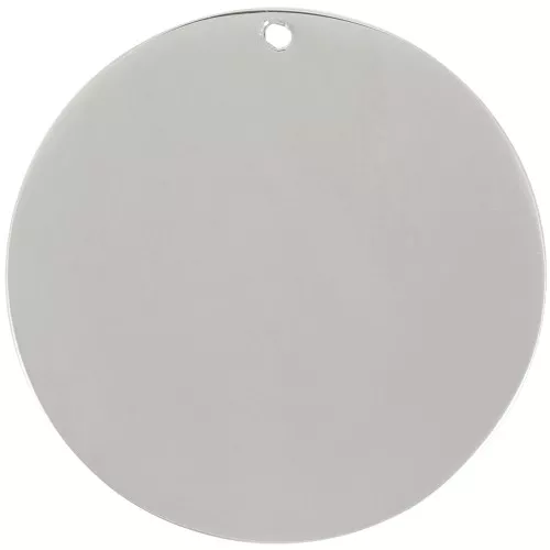 Pendente rotondo da 25 mm - Acciaio inossidabile 316L x1