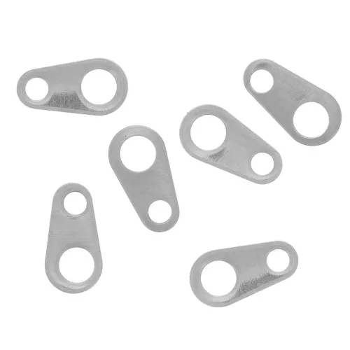 Chiusure ovali 6x3 mm - Acciaio inox 316L x10