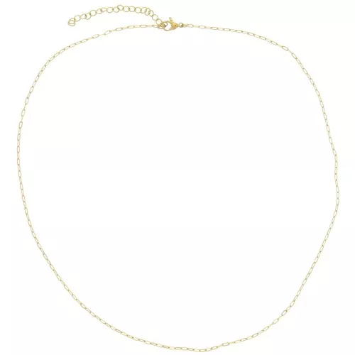 Girocollo a maglia forzatina ovale 1,4 mm - Acciaio inossidabile 316L Oro x48cm