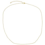 Girocollo a maglia forzatina 1,6 mm - Acciaio inossidabile 316L Oro x48cm|raw }}