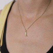 Girocollo a maglia forzatina 1,6 mm - Acciaio inossidabile 316L Oro x48cm