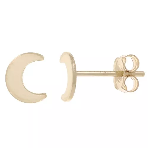 Orecchini perno luna 6x5 mm - Gold filled x2