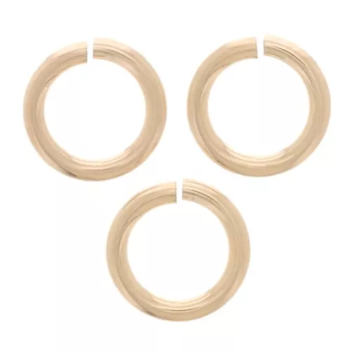 Anelli aperti 4x0,65 mm - Gold filled x10
