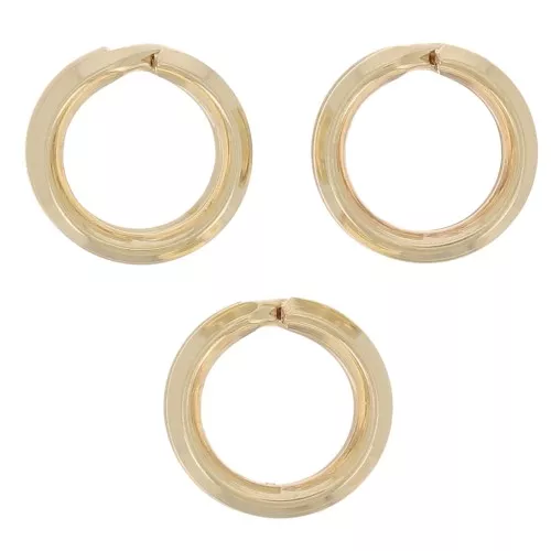 Anelli doppi 6,2x1 mm - Gold filled x5