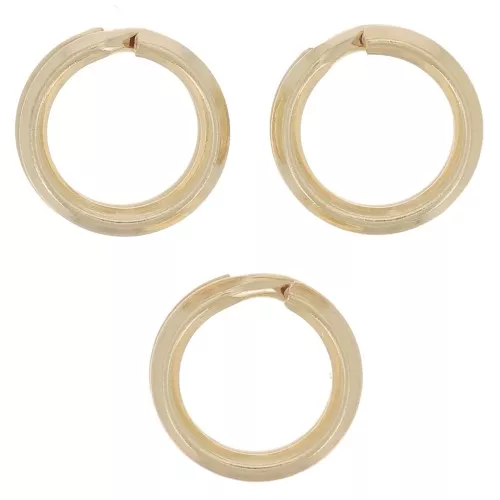 Anelli doppi 7,2x1 mm -Gold filled x5
