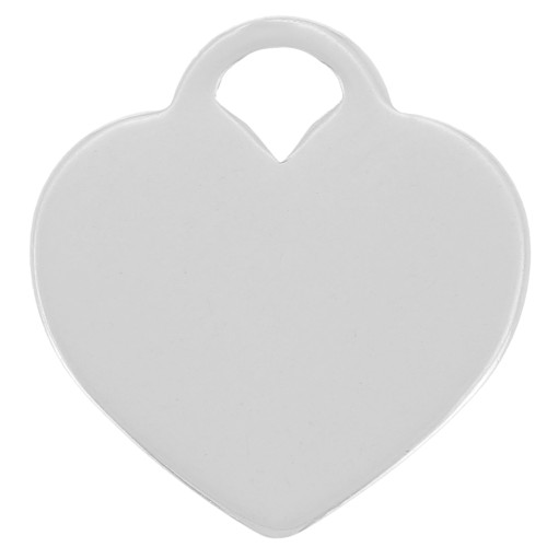 Ciondolo a cuore 12,5x12 mm - Argento 925 x1