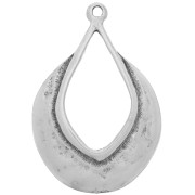 Pendente etnico a goccia 42x29 mm - Argento antico x1|raw }}