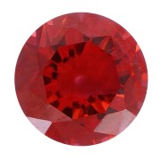 Cabochon rotondo di ossido di zirconio da 4 mm - Granato scuro x1