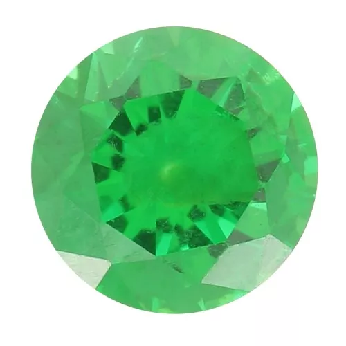 Cabochon rotondo di ossido di zirconio da 4 mm - Smeraldo x1