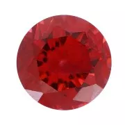 Cabochon rotondo di ossido di zirconio da 3 mm - Granato scuro x1