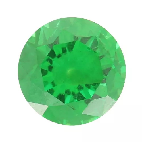Cabochon rotondo di ossido di zirconio 3 mm - Smeraldo x1