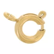 Chiusure a molla da 6 mm - Acciaio inossidabile 304 Dorato x10