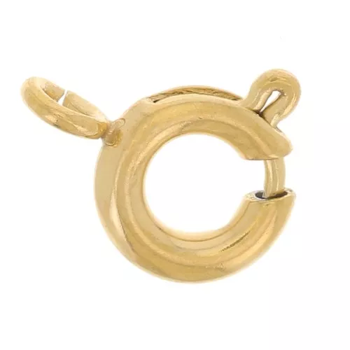 Chiusure a molla da 6 mm - Acciaio inossidabile 304L Dorato x10