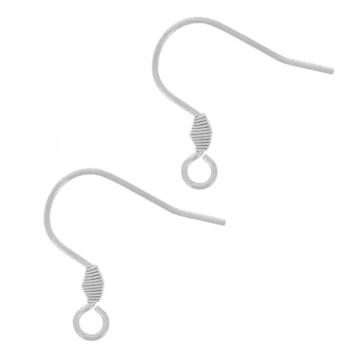 Ganci per orecchie da 17 mm con anello aperto - acciaio inossidabile 304 x2