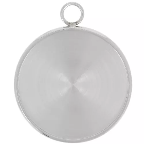 Pendente rotondo per cabochon a fondo piatto da 20 mm -Acciaio inossidabile 304 x1