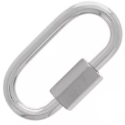 Chiusura a vite ovale 21x11 mm - acciaio inox 304 x1|raw }}