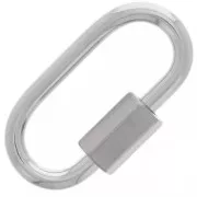 Chiusura a vite ovale 21x11 mm - acciaio inox 304 x1