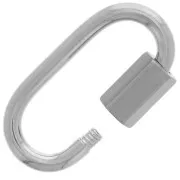 Chiusura a vite ovale 21x11 mm - acciaio inox 304 x1