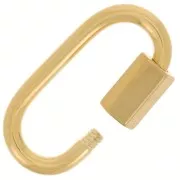 Chiusura a vite ovale 21x11 mm - Acciaio inox 304 Dorato x1