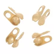 Terminali per catena a pallina da 1,5 mm - Acciaio inox 304 dorato x4