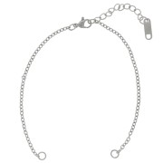 Bracciale per distanziatore 18cm Maglia forzatina - Acciaio inox 304 x1
