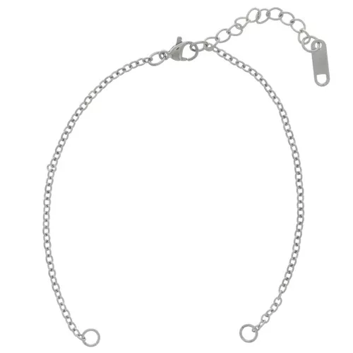Bracciale per distanziatore 18cm Maglia forzatina - Acciaio inox 304 x1