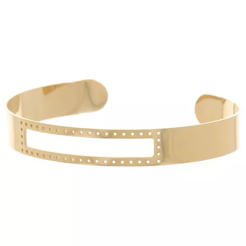 Bracciale di perline Miyuki 10x170 mm - Acciaio inossidabile 316L dorato x1