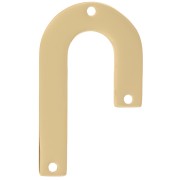 Pendent lampadario asimmetrico 35x21 mm - Acciaio inossidabile 316L dorato x1|raw }}
