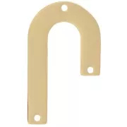 Pendent lampadario asimmetrico 35x21 mm - Acciaio inossidabile 316L dorato x1