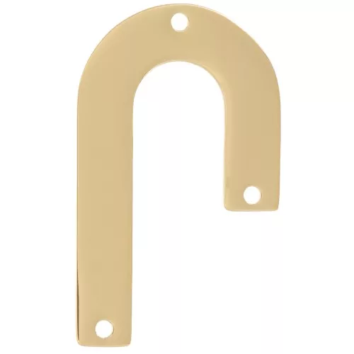 Pendent lampadario asimmetrico 35x21 mm - Acciaio inossidabile 316L dorato x1