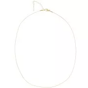 Collana a giro collo in maglia Paloma 0,9 mm - Acciaio inossidabile 304 Dorato x 48 cm