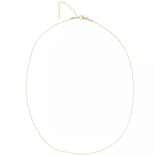 Collana a giro collo in maglia Paloma 0,9 mm - Acciaio inossidabile 304 Dorato x 48 cm