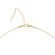 Collana a giro collo in maglia Paloma 0,9 mm - Acciaio inossidabile 304 Dorato x 48 cm
