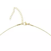 Collana a giro collo in maglia Paloma 0,9 mm - Acciaio inossidabile 304 Dorato x 48 cm