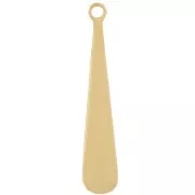 Ciondolo goccia 20x4 mm - Acciaio inossidabile 316L Oro x1