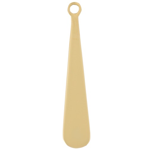 Ciondolo goccia 20x4 mm - Acciaio inossidabile 316L Oro x1