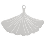 Ciondolo forma di foglia di Ginkgo 16x22 mm - Acciaio inossidabile 316L x1