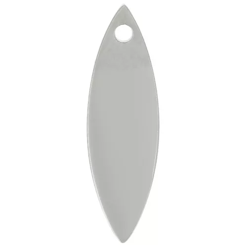 Ciondolo navetta 16x5 mm - Acciaio inossidabile 316L x1